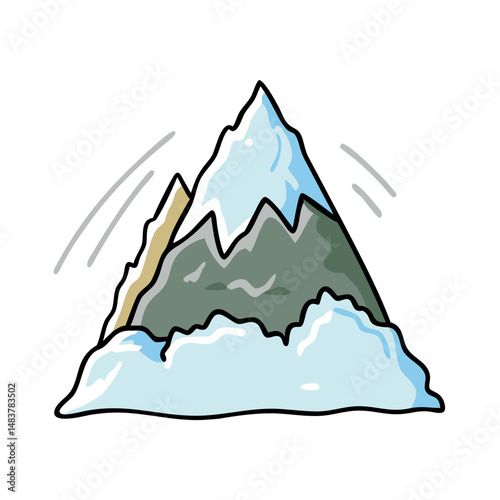 mountain peak icon, mountain peak vector illustration-simple illustration of mountain peak, perfect for mountain peak logos and icons