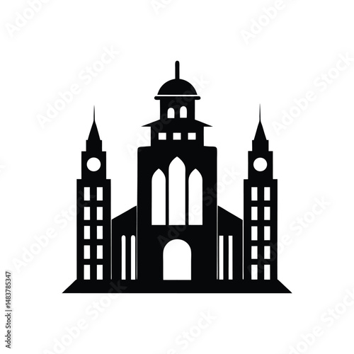 london skyline silhouette vector