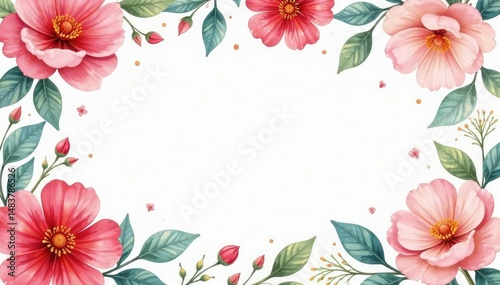 Delicate watercolor floral pattern, perfect for spring flyers , botanical, sunflower, background