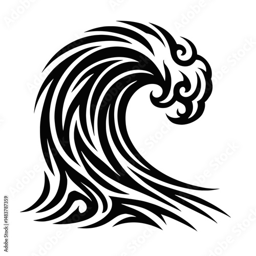Minimalist Black Background Graphic: Versatile Dark Design Element