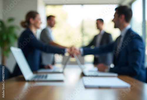 Generative AI Blurred Business Acumen and Partnership Synergy Image