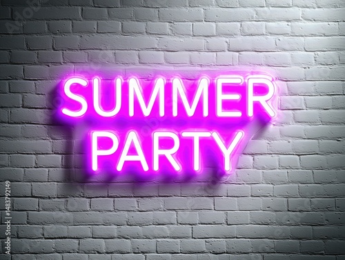 Vibrant Purple Neon Sign Displaying 