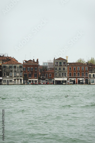 The panorama of Guidecca island in Venice, Italy