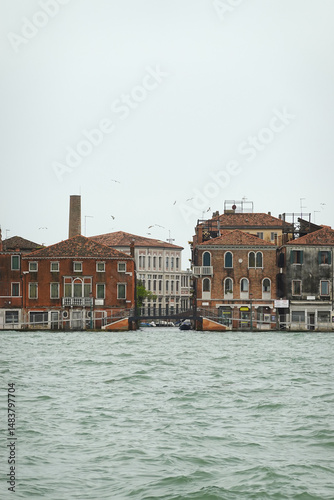 The panorama of Guidecca island in Venice, Italy