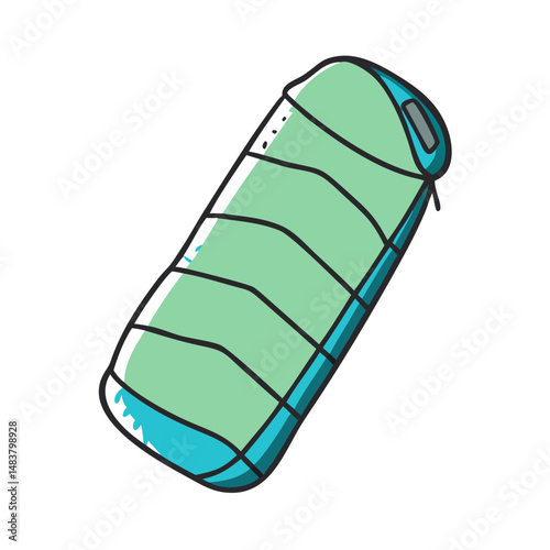 sleeping bag icon, sleeping bag vector illustration-simple illustration of sleeping bag, perfect for sleeping bag logos and icons