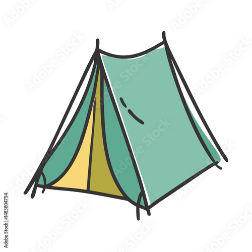 tent icon, tent vector illustration-simple illustration of tent, perfect for tent logos and icons
