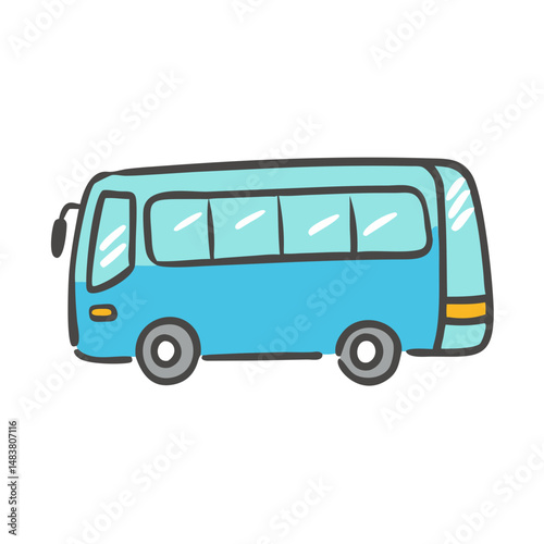 tour bus icon, tour bus vector illustration-simple illustration of tour bus, perfect for tour bus logos and icons