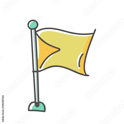 tour guide flag icon, tour guide flag vector illustration-simple illustration of tour guide flag, perfect for tour guide flag logos and icons