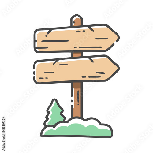 trailhead sign icon, trailhead sign vector illustration-simple illustration of trailhead sign, perfect for trailhead sign logos and icons