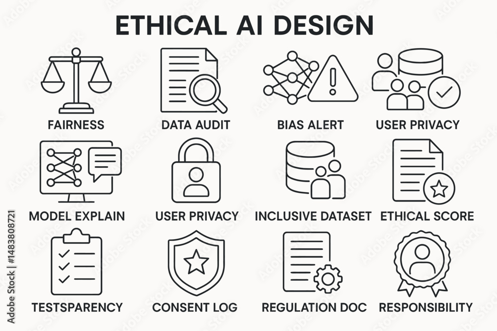 Ethical ai design: fairness, data audit, bias alert, user privacy, model explain