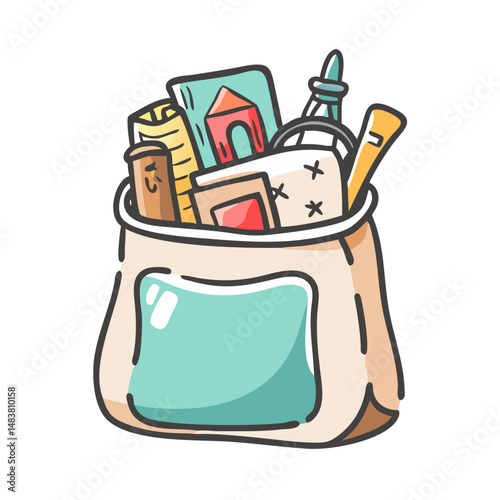 travel souvenirs bag icon, travel souvenirs bag vector illustration-simple illustration of travel souvenirs bag, perfect for travel souvenirs bag logos and icons