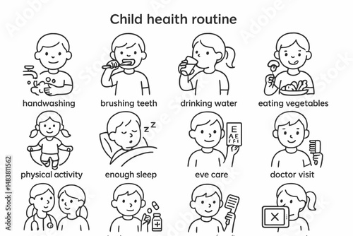 Child health routine: essential practices for daily well-being