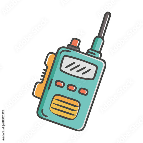 walkie talkie icon, walkie talkie vector illustration-simple illustration of walkie talkie, perfect for walkie talkie logos and icons