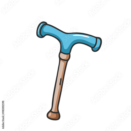 walking cane for support icon, walking cane for support vector illustration-simple illustration of walking cane for support, perfect for walking cane for support logos and icons