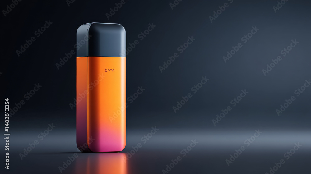 Sleek, modern device showcasing vibrant colors on a minimal background. Sleek, modern device showcasing vibrant colors on a minimal background.