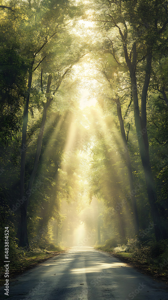 Obraz premium morning in the forest