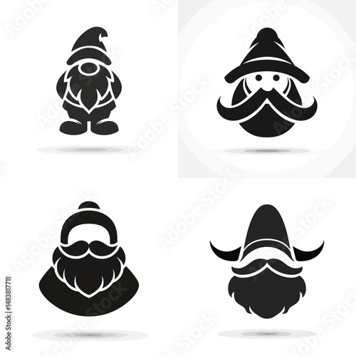Dwarf - Vector icon, simple icon, isolated on white  -  