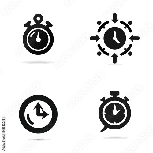 Time Anomaly - Vector icon, simple icon, isolated on white  -  
