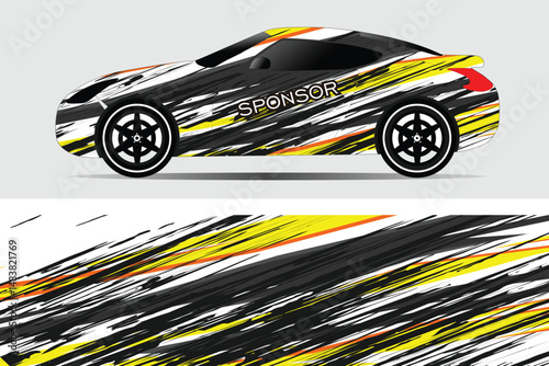 Stylish race car design with dynamic graphics and colors (3)