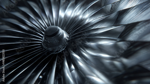 turbine blades in motion