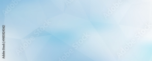 Abstract light blue and gray background textured by chaotic triangles. Geometrical vector pattern. CMYK colors