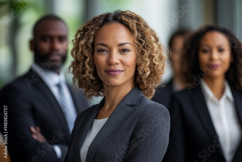 business businesswoman office mature middle aged group woman portrait corporate manager  black businessperson teamwork team partner