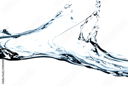 Crystal Clear Water Splash with Dynamic Movement and Reflected Light