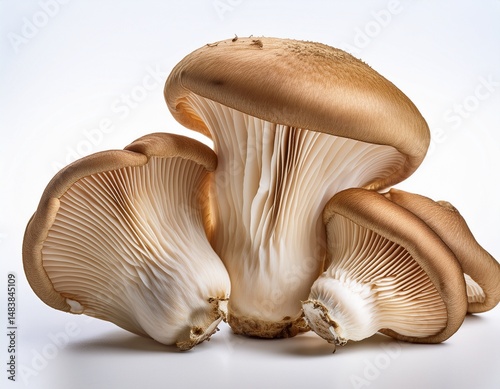 surreal photography isolated maitake mushrooms on white background high resolution stock image photo