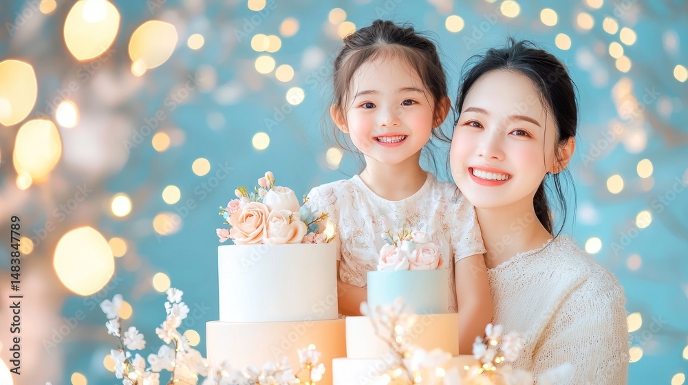 Adorable Mother Daughter Birthday Cake Photo Shoot Adorable Mother Daughter Birthday Cake Photo Shoot