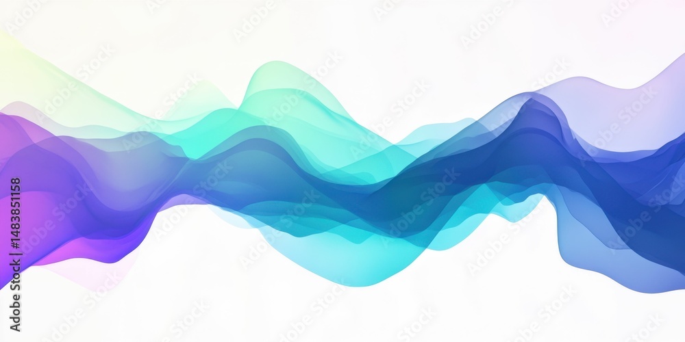 Fototapeta premium Abstract background with flowing blue lines for modern design