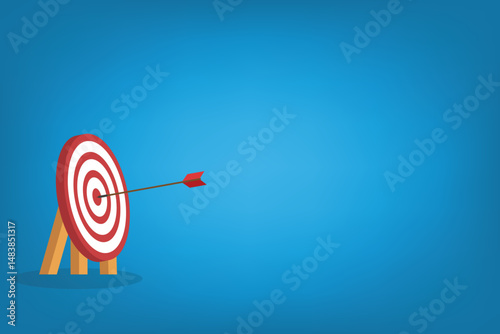 Arrow hits the center