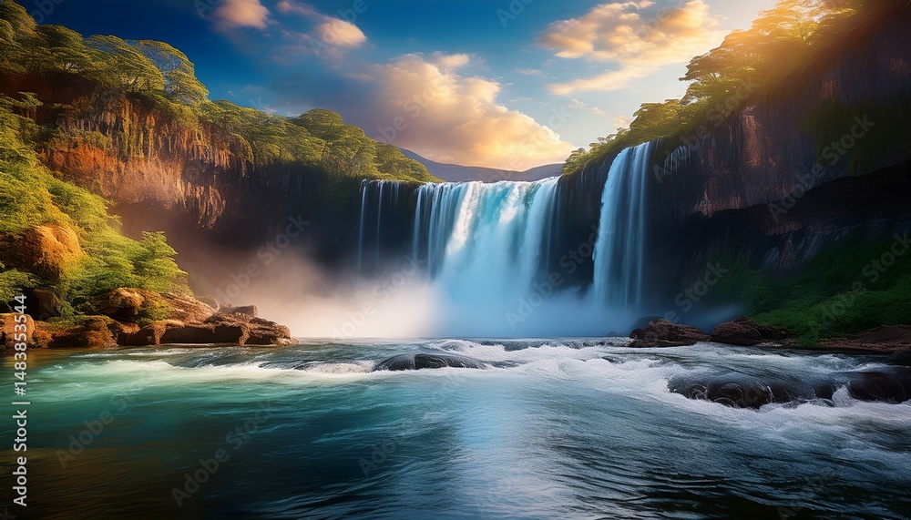 Fototapeta premium waterfall sky