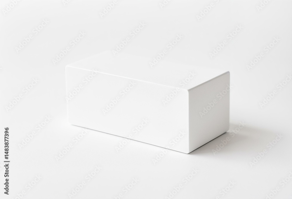 Naklejka premium A white box sitting on top of a table.