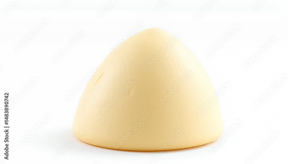T?te De Moine Cheese Delicacy Cylindrical Shape Isolated on White Screen Background Perfect for Decoration