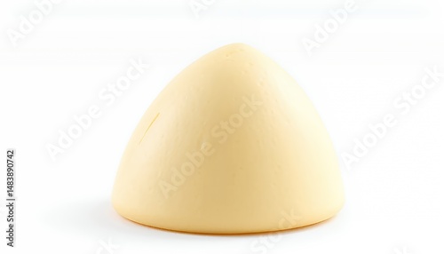 T?te De Moine Cheese Delicacy Cylindrical Shape Isolated on White Screen Background Perfect for Decoration