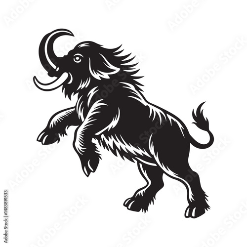 american mammoth jackstock vector