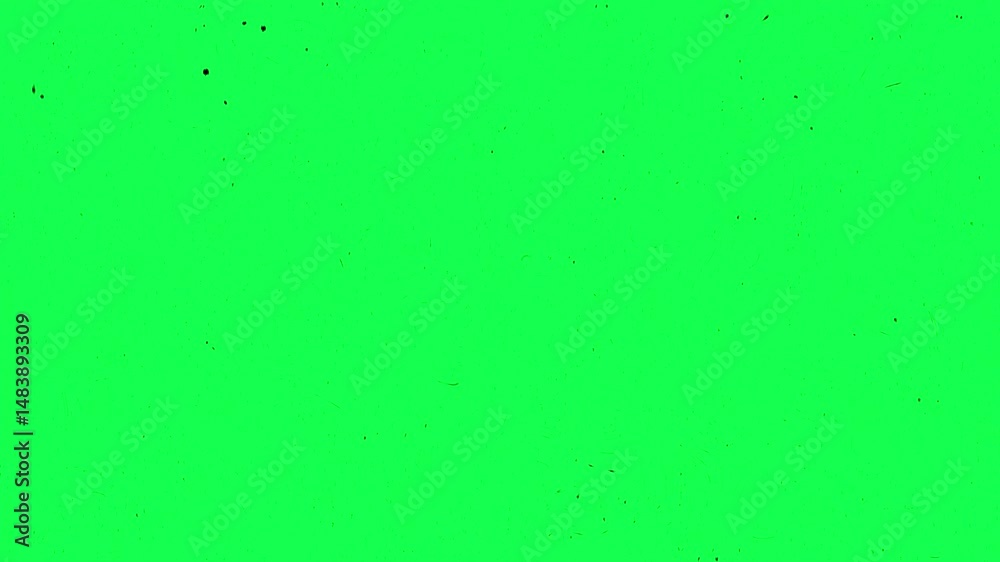 Grainy noise with Retro for Overlay green screen 4k video. VHS noise glitch effect alpha channel. 