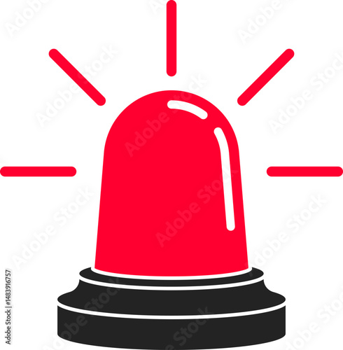 Police Emergency Siren Alarm Icon