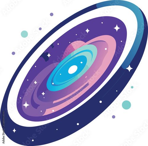 Galaxy icon  vector illustration