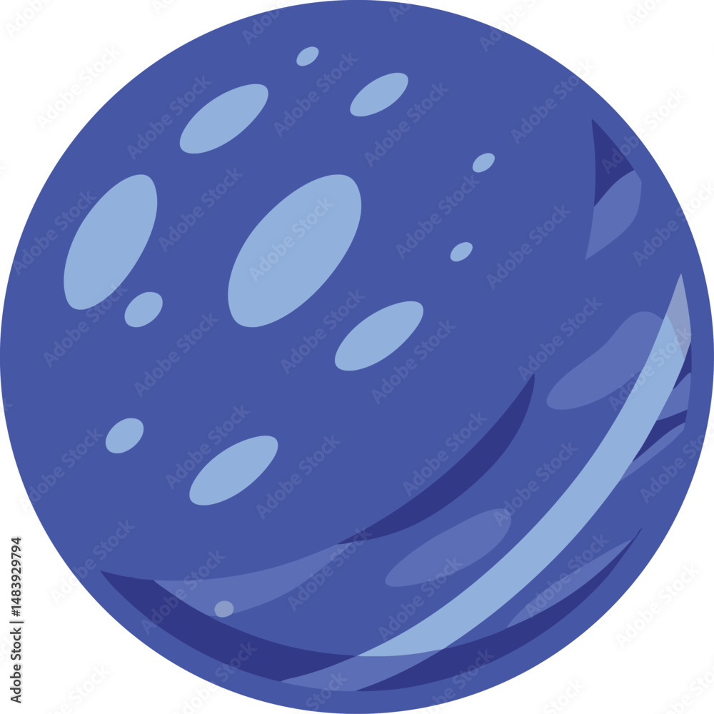 Fototapeta premium Planet Mercury vector illustration.