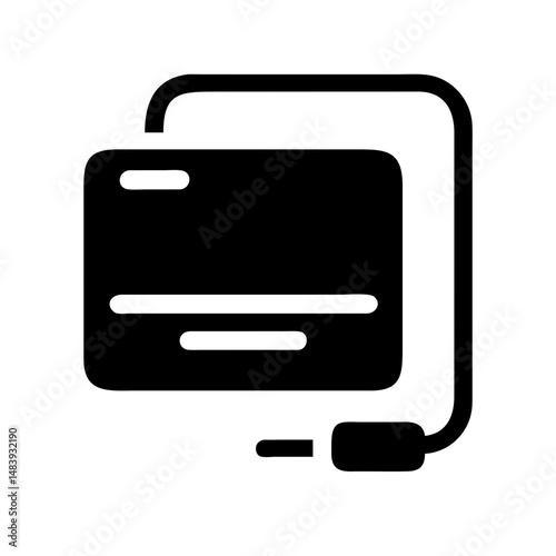External drive icon for remote work and digital professions on white background