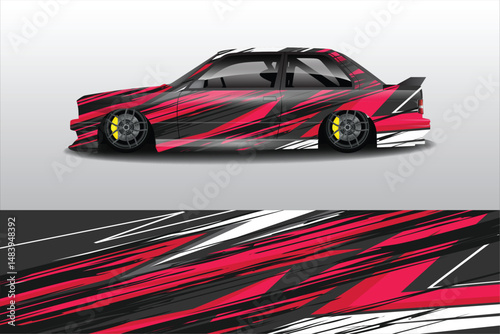 Stylish modified car with dynamic graphics design (2)