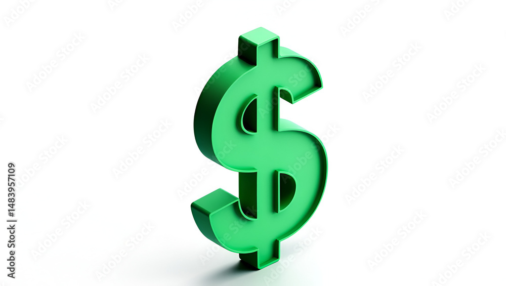 green dollar sign on white background green dollar sign on white background