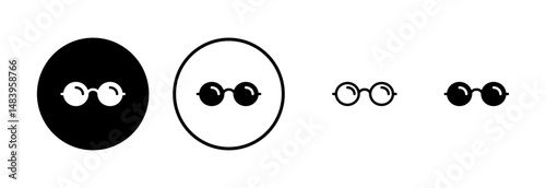 Glasses icon logo design. Glasses sign and symbol