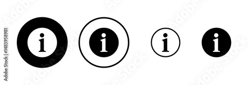 Information sign icon logo design. about us sign and symbol. question mark icon