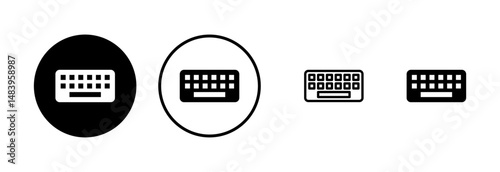 Keyboard icon logo design. keyboard sign and symbol