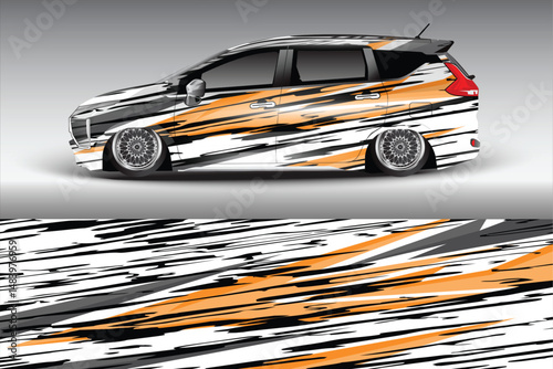 Custom Car Wrap Design with Dynamic Patterns and Colors (1)