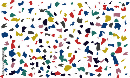 Colorful Terrazzo Pattern – Abstract Geometric Seamless Background