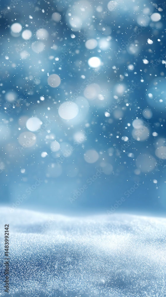 Digital Image of Snowfall and Snow-Covered Ground Digital Image of Snowfall and Snow-Covered Ground