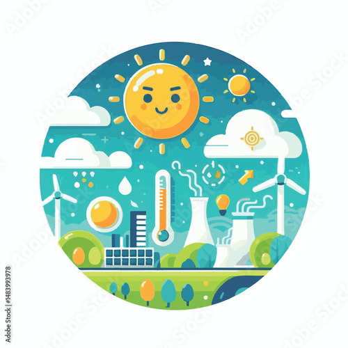 meteorology, weather, climate, earth, background, cloud, temperature, nature, forecast, environment, world, season, poster, day, sky, rain, illustration, vector, march, meteorological, globe, world me